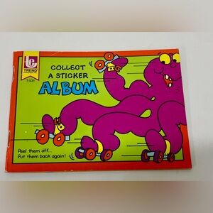 1980 Vtg Trend Sticker Album Collection of Stickers